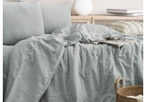 Постельное белье Washed Cotton Saheser - Salve Mint (Турция), евро